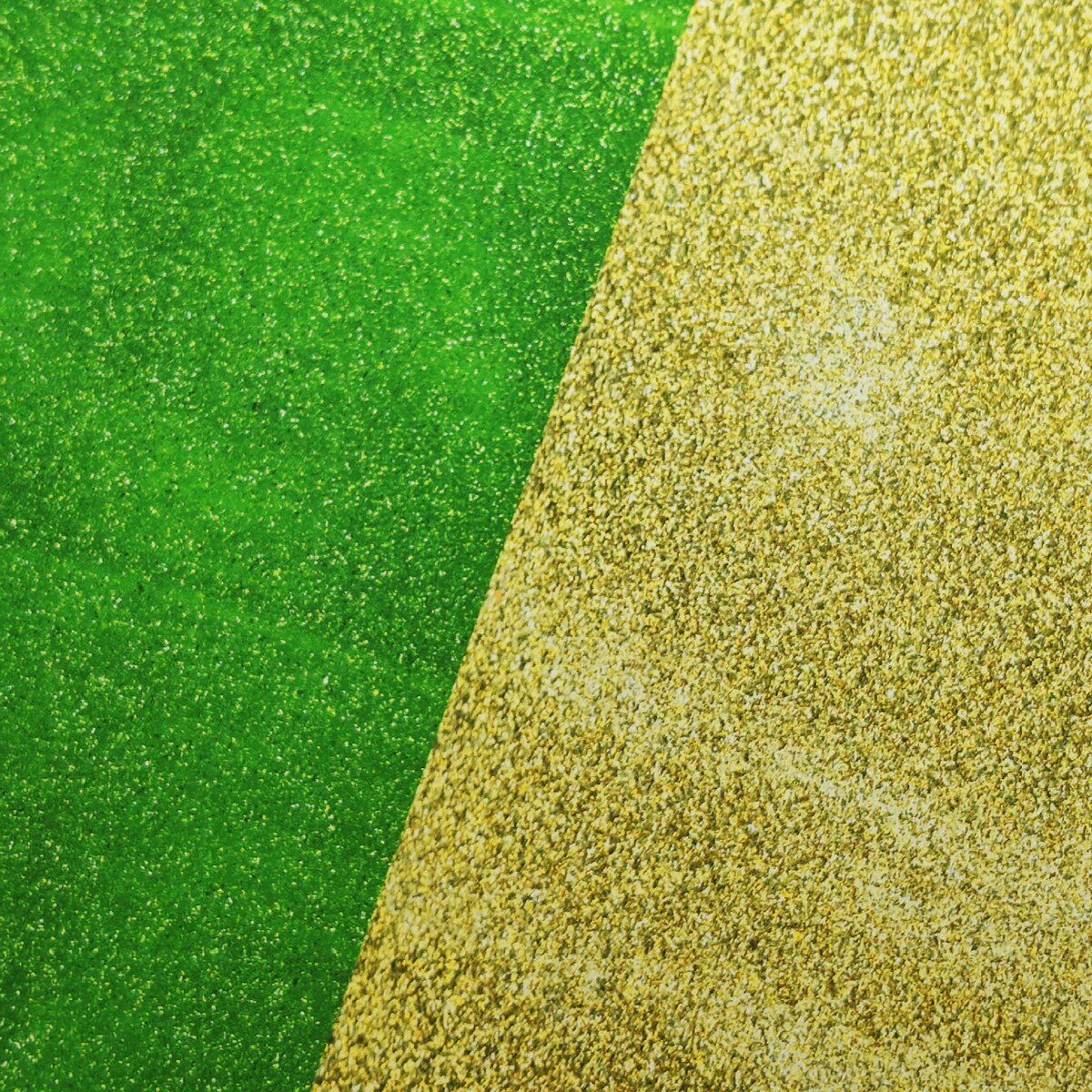 Christmas Tree Recycled Paper Earrings - Green Sparkle / Gold Sparkle