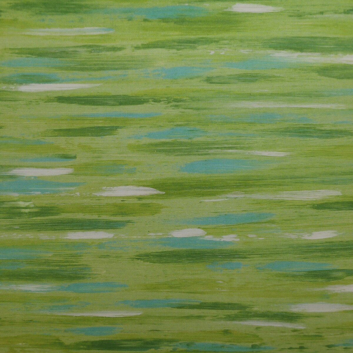 Oval Recycled Paper Earrings - Khaki & Blue